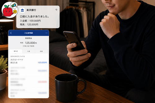 振り込み完了